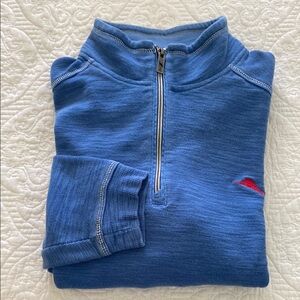 Men’s Tommy Bahama Tobago Bay 1/4 zip pullover in blue